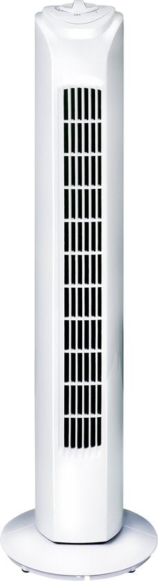 Ventilateur sur pied Lifetime Air - Ventilateur à 3 vitesses - Ventilateur sur pied orientable - Ventilateur de sol 55 dB - Idéal pour la chambre à coucher et le bureau - Cordon d'alimentation de 1,5 m - 81 x 22 cm - Blanc