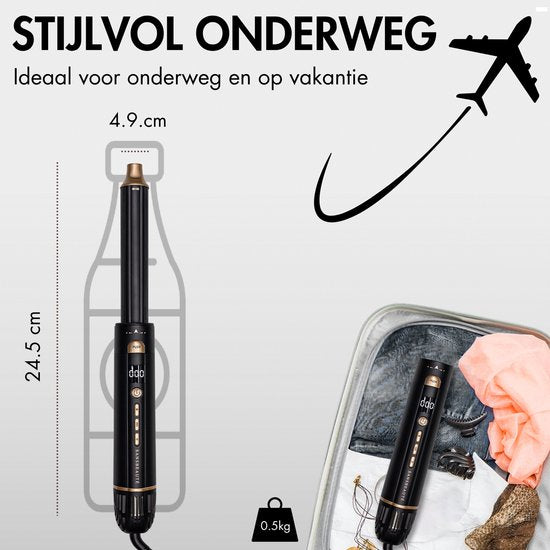 Sansbeauté® 4-in-1 Airstyler - Multistyler - Brosse sèche-cheveux cheveux courts - Boucleur de cheveux - Sèche-cheveux - Brosse chauffante - Brosse à boucler - Fer à boucler - Lisseur de cheveux - Hairwrap - Brosse de coiffage - 5 en 1 Hairstyler
