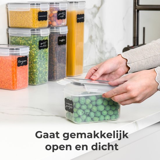 Bocaux de conservation Stosh - Bocaux à bouillon - Bocaux à bonbons - 16 pièces - Sans BPA - Plastique