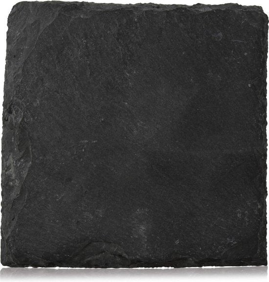 Boska Sous-verres Ardoise - Lot de quatre - Sous-verres en ardoise - 100 x 100 x 6 mm - Idées cadeaux pour hommes - Idées cadeaux pour femmes - Idées cadeaux pour maman - Idées cadeaux pour hommes - Ustensiles de cuisine - Accessoires de cuisine - Garanti