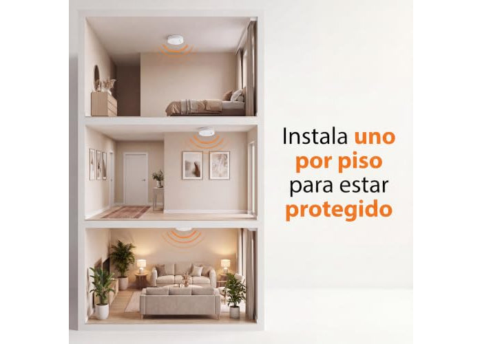 Smartwares FSM-11710 Détecteur de fumée avec capteur optique - Pile remplaçable - Durée de vie du capteur : 10 ans