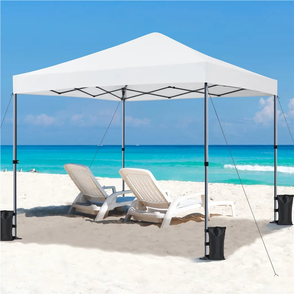 Tente de fête pliable Yaheetech 3 x 3 m - Blanche - Pavillon pop-up avec protection UV50+