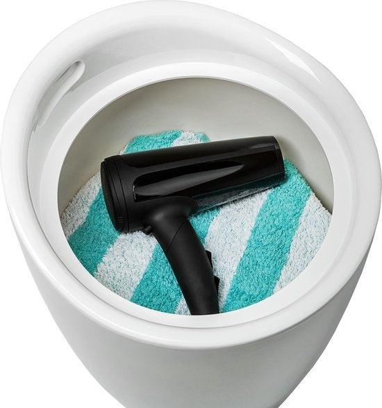 Tectake Tabouret de salle de bain avec espace de rangement blanc - 402077
