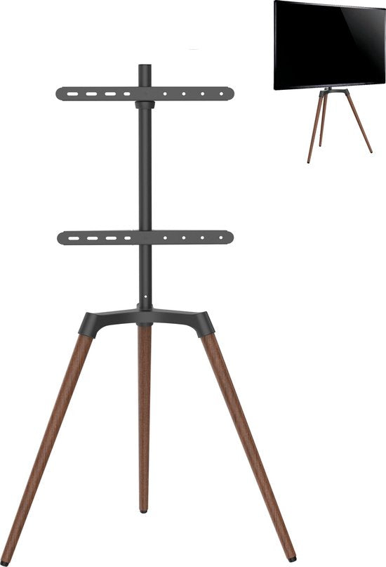 Support pour écran de télévision chevalet de peintre design studio - rotatif - jusqu'à 65 pouces