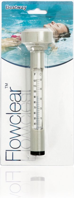 Bestway - Thermomètre flottant pour piscine - FlowClear - Thermomètre à eau - Fahrenheit et Celsius - Entretien de la piscine