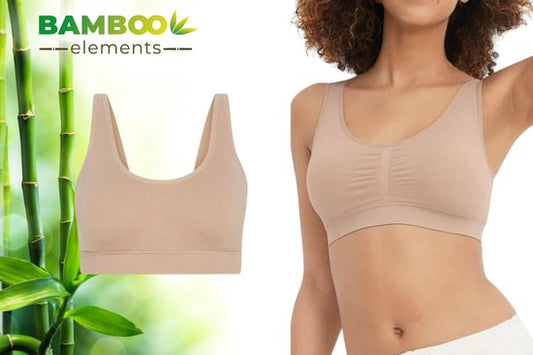 Bamboo Elements Seamless Bra Without Underwire - Nude - Coussinets amovibles - Bralette Ladies - Bra - Bamboo - Seamless Underwear Ladies
