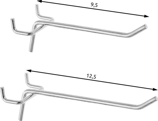 tectake® - Mur d'outils avec 25 crochets et supports - 403559