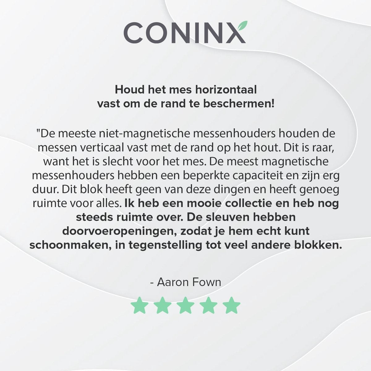 Houten Messenblok zonder Messen - Messenhouder van Coninx - Acaciahout Donker Messenblok