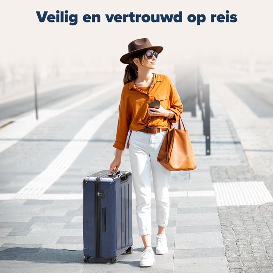 TRVLMORE Set de valises - 2 pièces - 45L Hand Luggage + 115L Spacious Luggage - TSA Lock - Lightweight - Travel Suitcase Set - Dark Blue