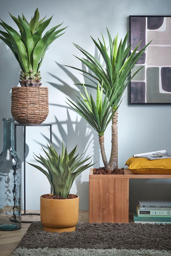 Mica Decorations Plante Artificielle Yucca - H120 x Ø60 cm - Vert