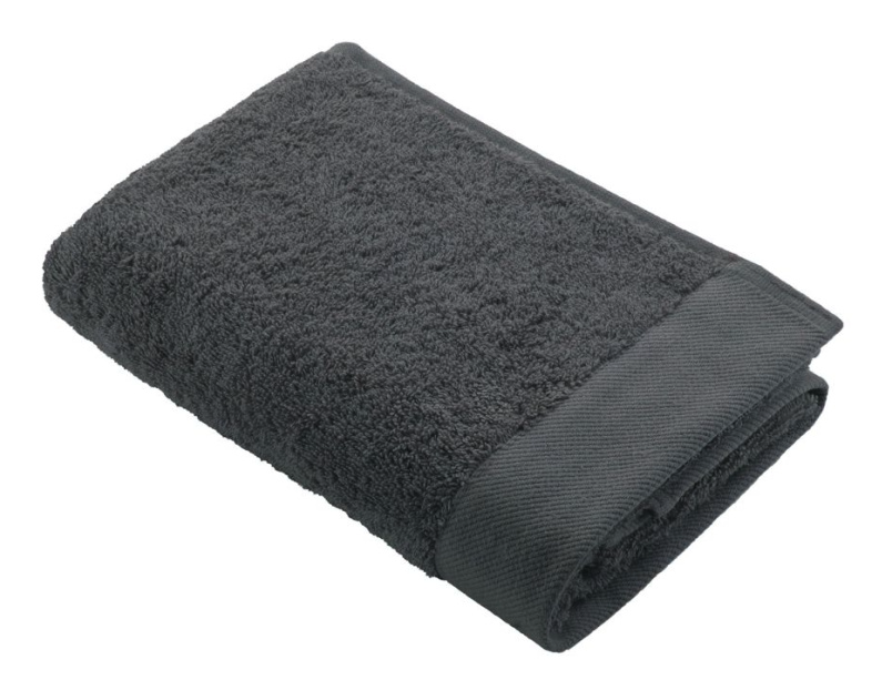 Walra - Serviette de bain en coton recyclé - Anthracite (Gris) - 60 x 110 cm - Lot de 10 - Coton recyclé durable