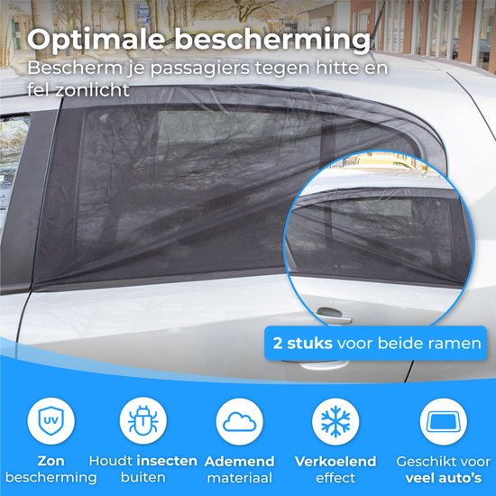 Nuvance - Pare-soleil Car Baby - Protection solaire - Vitre latérale - 2 pièces - Protection UV