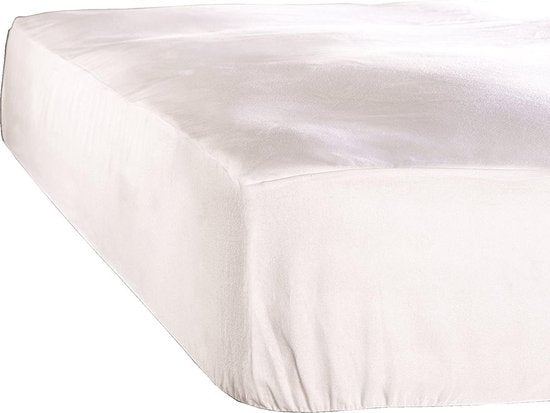 De Witte Lietaer Drap-housse 160 X 220 cm Coton Blanc