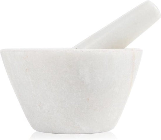 Mortier Boska Spicy - pour épices - Marbre - Blanc - ⌀ 10 cm