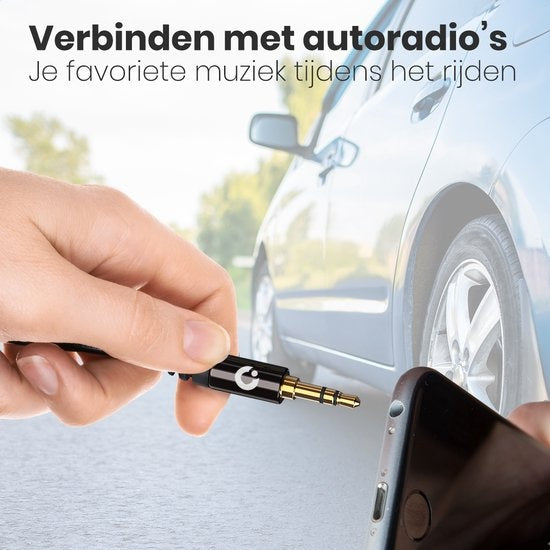 Auronic AUX Cable - Câble audio 1.5M - 3.5 mm - Mâle à Mâle - Noir