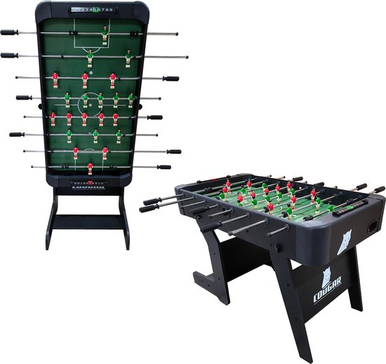 Cougar Around The World Collapsible Football Table Black - Football de table - Accessoires inclus