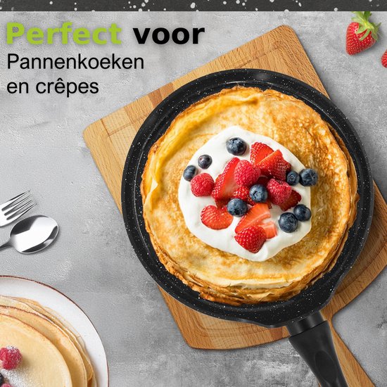 CeraFusion Poêle à crêpes 28 cm - Induction - Poêle à crêpes - Poêle à crêpes - Poêle à crêpes - Poêle à crêpes