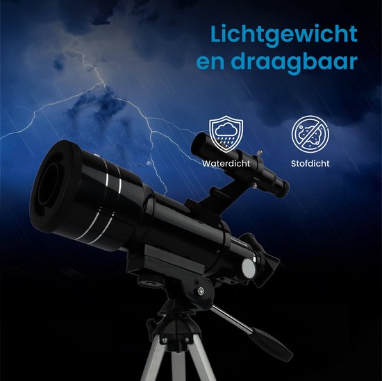 ODESSEY - Télescope - Voie Lactée Edition - Réflecteur - Zoom jusqu'à 150x - Noir