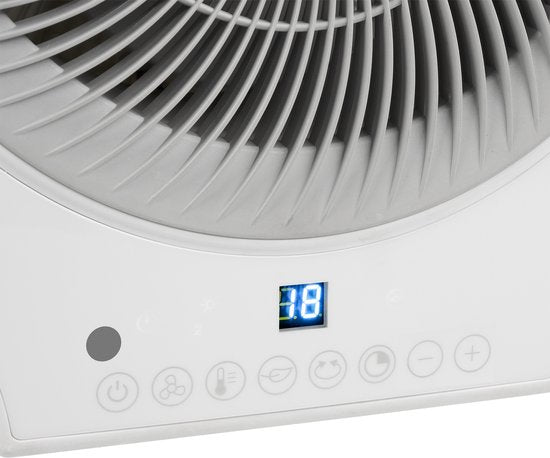 Tristar Ventilateur avec fonction chauffage KA-5160 Télécommande et contrôle digital - Pour pièce 25m² - Blanc