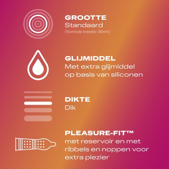 Préservatifs Durex - Pleasure Me - 40 pièces - Lot économique