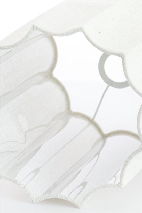 Light & Living Abat-jour cylindrique Disli - Blanc - Ø 18 cm - Moderne