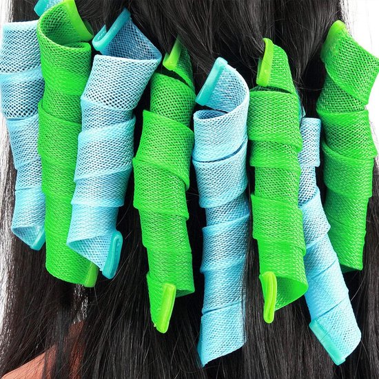 Soft & Silky - Heatless Curls 18 pieces - 55cm - Hair Curler - Hair rollers - Curls Without Heat - Curlers - Curling ribbon - Curler - Satin