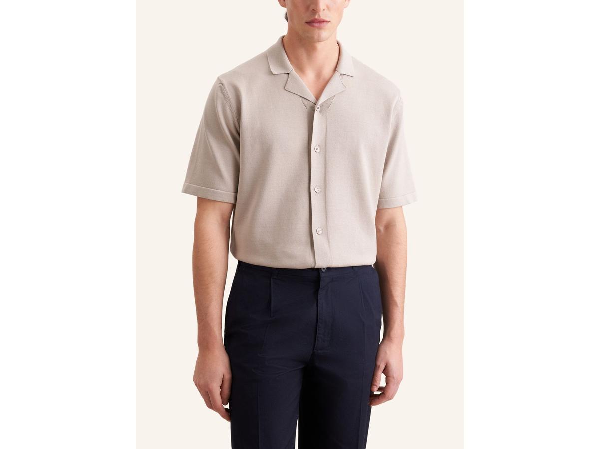Seidensticker Chemise tricotée - Beige - XXL - Resort Shirt