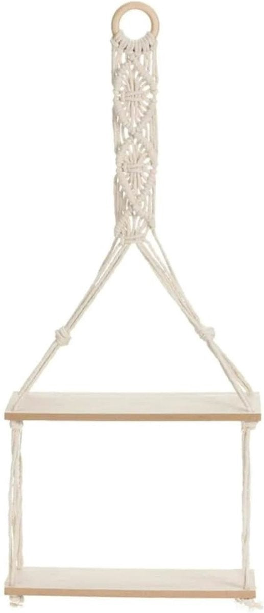 Plateau suspendu avec décoration en corde - 2 plateaux