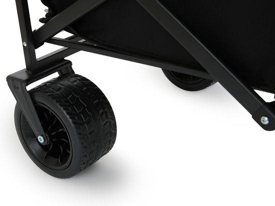 909 Chariot d'extérieur - Pliable - Capacité de charge maximale 80 KG - 100x57x99cm - Noir