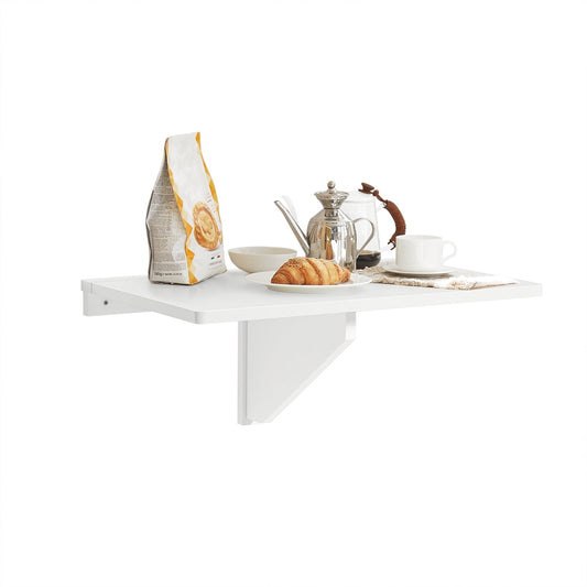 SoBuy FWT03-PF Table de salle à manger pliante - Max. 20 kg - 60 x 40 x 2 cm - Blanc