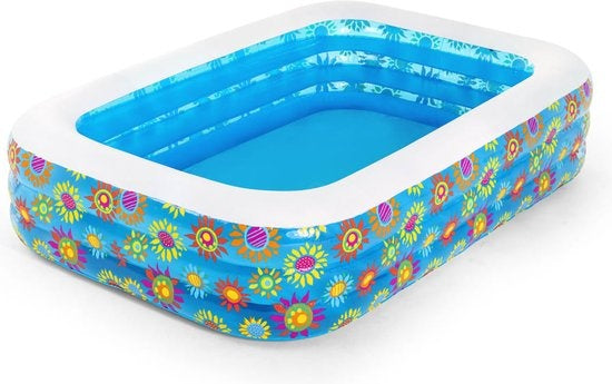 Bestway Piscine gonflable pour enfants 229x152x56 cm bleu