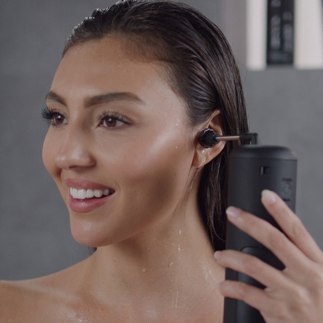 Nettoyeur d'oreilles Wush - 3 niveaux de pression - Adapté à toutes les oreilles - Étanche et rechargeable