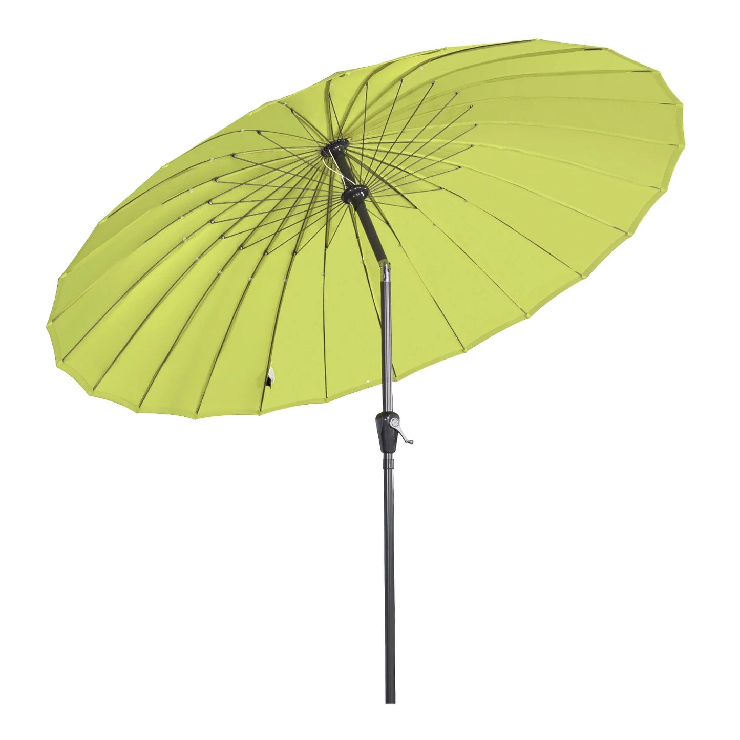 Angel Living – Parasol de jardin inclinable de 250 cm, vert pomme – Manivelle, protection UV, armature en aluminium