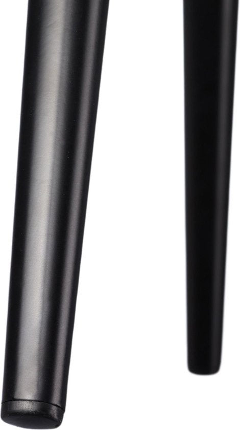 tectake® - Chaise - chaise de salle à manger - Marilyn aspect velours noir - 403663