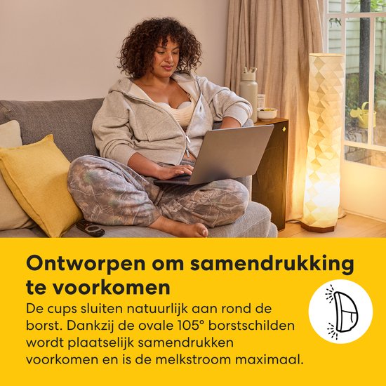 Medela Motion InBra™ - Tire-lait électrique double - Portable et discret - Efficace et confortable - Inserts inclus
