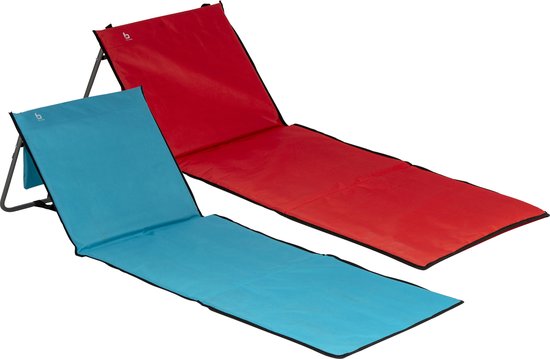 Bo-Camp - Tapis de plage/chaise longue - Lota - Rouge