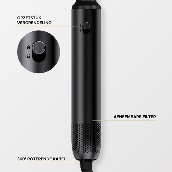MAE® Airstyler II - Brosse soufflante et brosse à boucler - Fer à boucler 5 en 1 Multistyler - Hairwrap - Appareil de coiffure