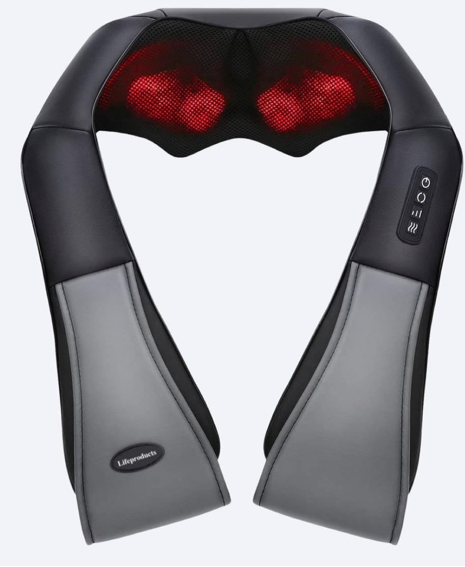 Masseur - Life products - Coussin de Massage Shiatsu - Sans fil Rechargeable - Noir