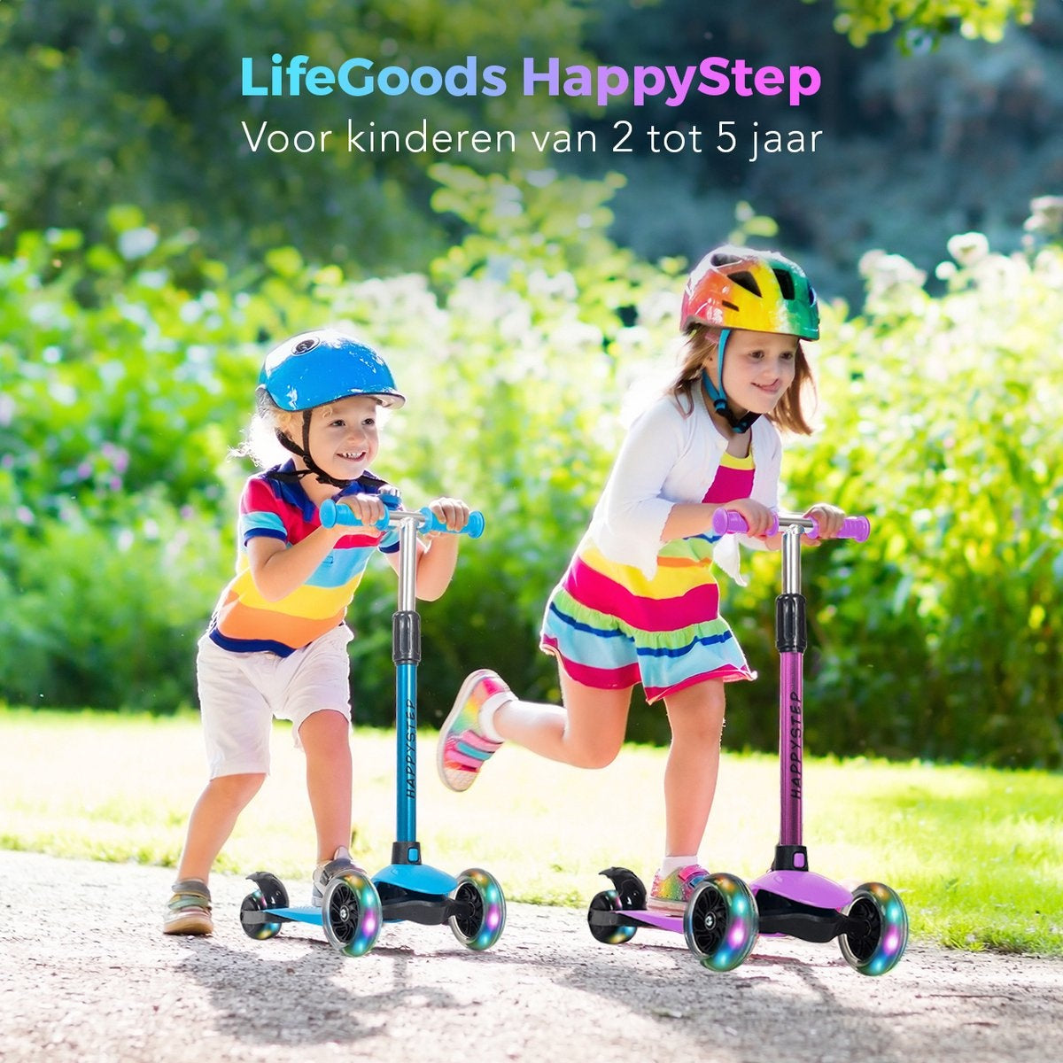 LifeGoods - Trotinette 3 à 5 ans - violet