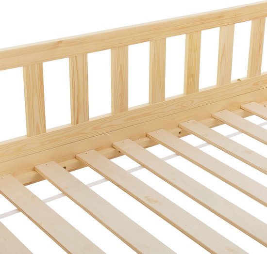 Lit enfant Marli - 90 x 200 cm - Couleur bois - Tiroirs de lit inclus