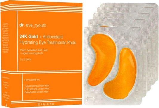 Dr. Eve_Ryouth Éponge pour crème contour des yeux à l'or 24 carats et aux antioxydants