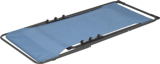 Bo-Camp - Chaise de plage - Penco - 3 positions - Acier - Bleu