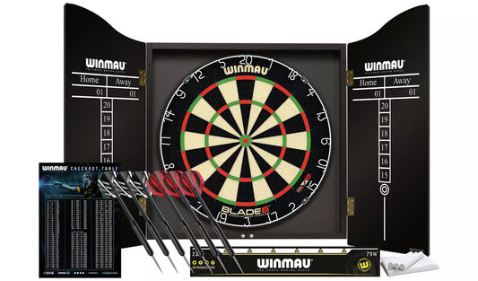 Winmau Blade 6 fléchettes avec étui de rangement - Noir - 60×54×8 cm