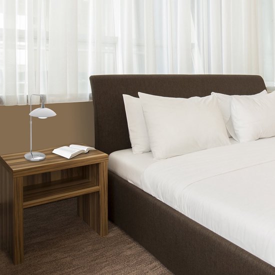 Lampe de table Tallerken 2657ST - Acier/Blanc - Design moderne - Ampoule LED incluse - Steinhauer