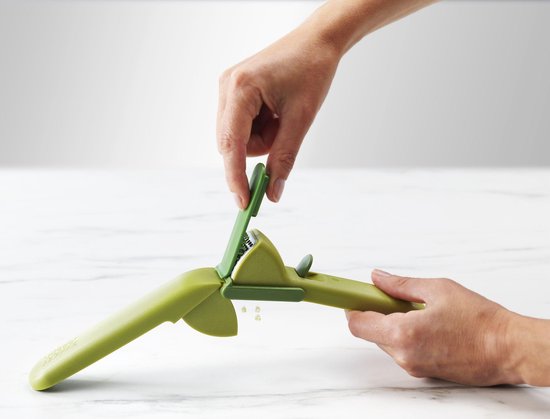 Presse-ail Joseph Joseph CleanForce – avec outil de nettoyage – Lavable au lave-vaisselle – Vert