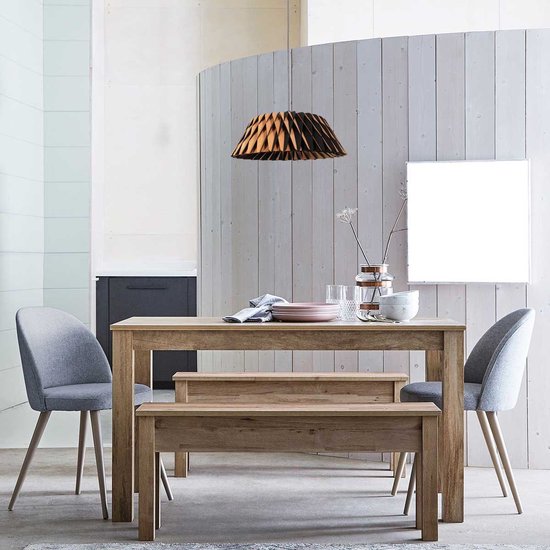 Anne Lighting - suspension - Maze - naturel - bois - Ø 46 cm - E27 - 3490BE