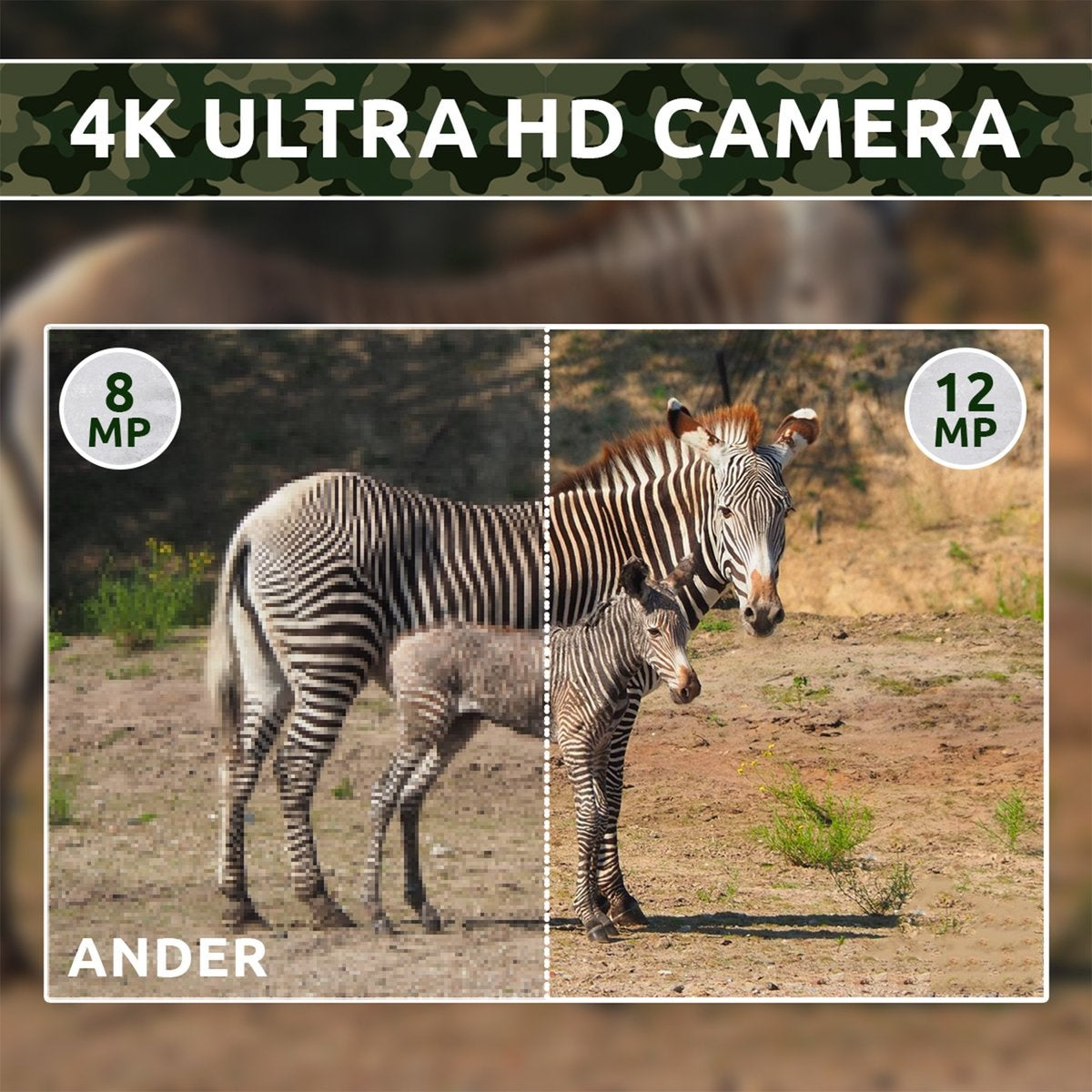 AyeCam Wildcamera - Draadloos - Wildcamera met Nachtzicht – Infraroodcamera – Inc. 32 GB SD Kaart - 4K Ultra HD Camera - met Geluidsopname