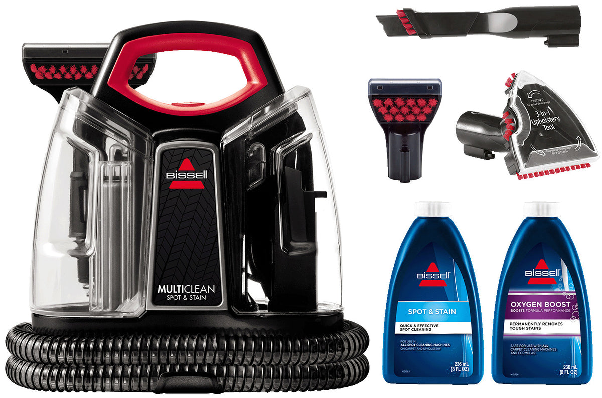 BISSELL MultiClean Spot & Stain - Nettoyeur de taches - 330 W - 1,4 L - Avec tuyau