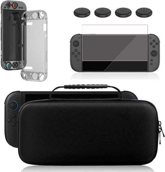 Controlla - Étui adapté à la Nintendo Switch 2 - Étui adapté à la Nintendo Switch 2 - Comprend un protecteur d'écran - Étui de protection - Poignées de pouce