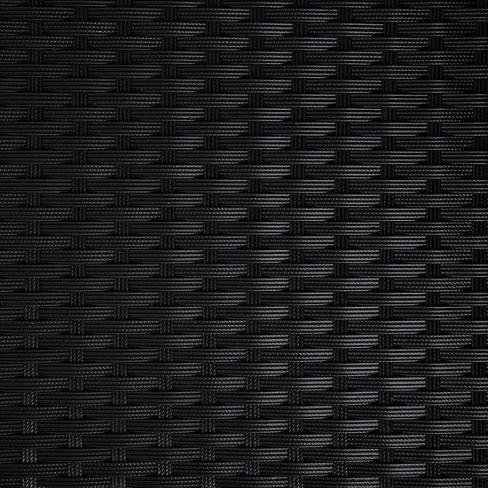 tectake® - set de 2 chaises de jardin en osier avec 4 housses de coussin - noir - 404549 - poly-rattan